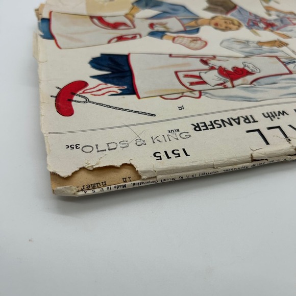 Mccall Vintage 1940's Pattern #1515 Mr.& Mrs. BBQ Aprons Hat Mitts HTF RARE - Picture 7 of 10